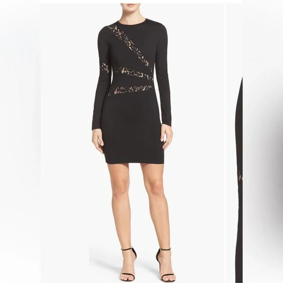 ALI & JAY | Dresses | Ali Jay Pinter Bodycon Elegant Black Lace Detail Dress  Sizelarge | Poshmark